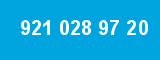 921 028 97 20 921 028 97 20